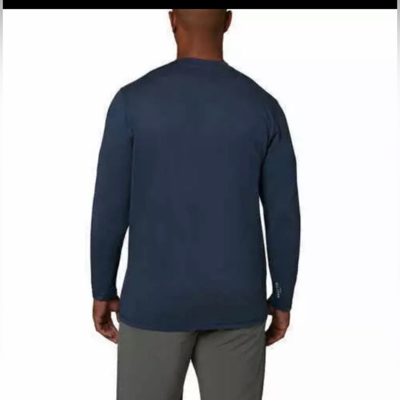 Hang Ten Men’s Size Large Sun Shirt Long Sleeve Tee Navy Blue 50 UPF Lightweight - Picture 3 of 8